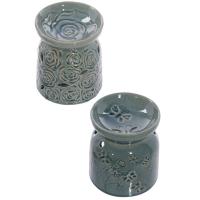  Decorative Ceramic Butterfly and Rose Design Oil Burner 
