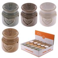  Mini Ceramic Oil Burner - Love Jar Design 