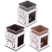  Ceramic and Wood Oil Burner - Love Birds 