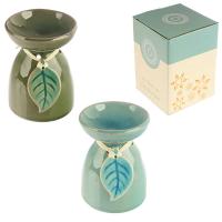  Eden Tropical Leaf Ceramic Oil and Tart Burner 