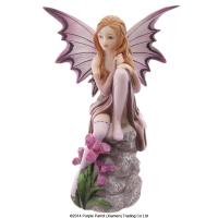  Tales of Avalon Fairy Sitting on Ground Purple Lisa Parker 