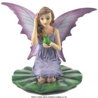  Nathascha Faulkner Fairy on Leaf with Frog 