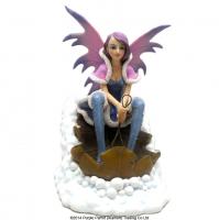  Nathascha Faulkner Fantasy Snow Fairy Riding Leaf Sleigh 