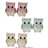  Ceramic Colour Owl Salt & Pepper Set 