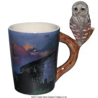  Shaped Handle Mug Twany Owl with Decal 