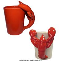  Sea-Life Shaped Handle Mugs Series - Shaped Handle Mug Lobster 