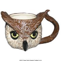  Owl Head Mug Brown 