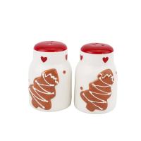  Gingerbred Ceramic Salt and Pepper Set 