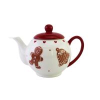  Gingerbred Ceramic Teapot 