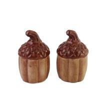  Acorn Ceramic Salt and Pepper Set 