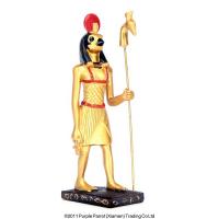  Golden Horus Holding Ankh with Staff 