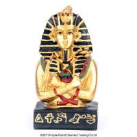  Golden Tutankhamen Holding Crook & Flail 
