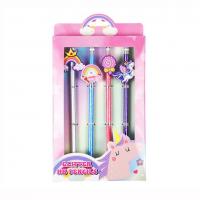  Glitter Pencil With Topper - Set/4 - Unicorn 