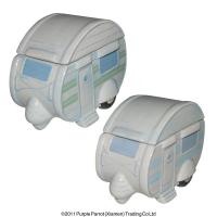  Ceramic Caravan Trinket Box 2 Assorted 