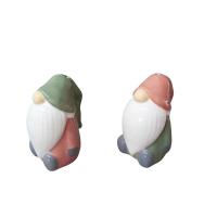  Christmas Gonk Ceramic Salt and Pepper Set Pastel 