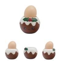  Foodiemals Ceramic Collection Christmas Pudding Egg Holder 