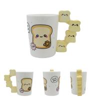  Foodiemals Ceramic Collection Bread Shaped Handle Mug 