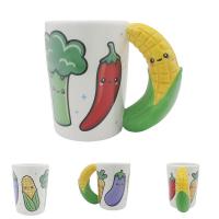  Ceramic Shaped Handle Mug Sweetcorn 
