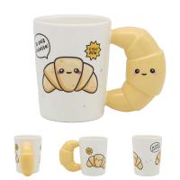  Foodiemals Ceramic Collection Croissant Shaped Handle Mug 