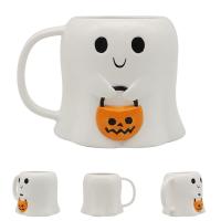  Full Body Mug - Ghost With Pumpkin - Face B 