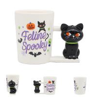  Shaped Handle Mug - Black Cat 