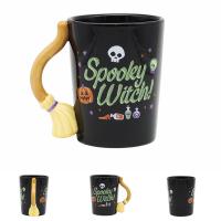  Shaped Handle Mug - Witches Broomstick 