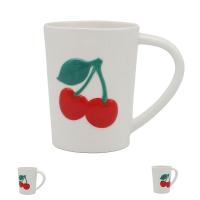  Cherries - V-Shaped Mug, Embossed 