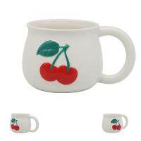  Cherries - Round Shaped Mug, Embossed 