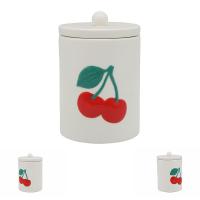  Cherries - Storae Jar, Embossed 