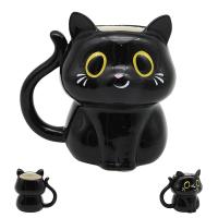  Lucky Black Cat Full Body Mug 