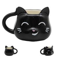 Lucky Black Cat Head Mug 