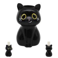  Lucky Black Cat Caramics - Lucky Black Cat Candle Holder 
