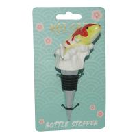 Ceramic Bottle Stoppers - Koi Carp Botter Stopper, Head Up 