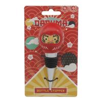  Daruma Good Luck Doll Botter Stopper, Red 