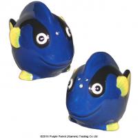  Cartoon Sealife Salt & Pepper Set Blue Tang Fish 