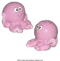  Cartoon Sealife Salt & Pepper Set Octopus 