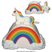  Rainbow Unicorn Sugar Pot with Spoon 