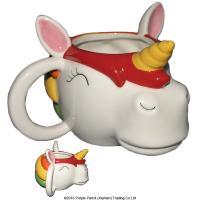  Rainbow Unicorn Head Shaped Mug 