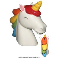  Rainbow Unicorn Bust Money Box 