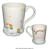  Rainbow Unicorn Mug with Cloud Base 