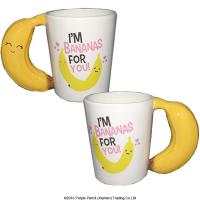  Fruit - Fruit with Faces Shaped Handle Mug Bananas 