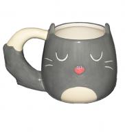  Animal Ceramic Mug Cat Grey 