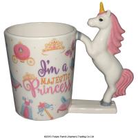  I'm A Majestic Princess Unicorn Shaped Handle Ceramic Mug 