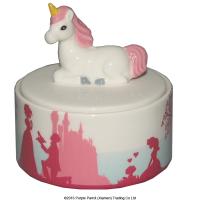  Unicorn Princess Trinket Box Fairytale Decal 