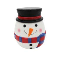  Christmas Snowman Ceramic Cookie Jar 