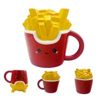  Foodiemals Ceramic Collection Fries Upside Down Mug 