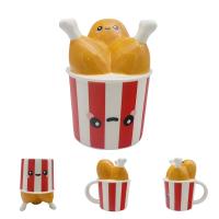  Foodiemals Ceramic Collection Fried Chicken Upside Down Mug 