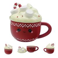  Foodiemals Ceramic Collection Hot Chocolate Mug with Lid 
