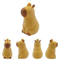  Capybara Money Box Orange on Head Sitting 
