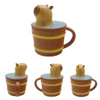  Capybara Mug with Lid in Barrel 